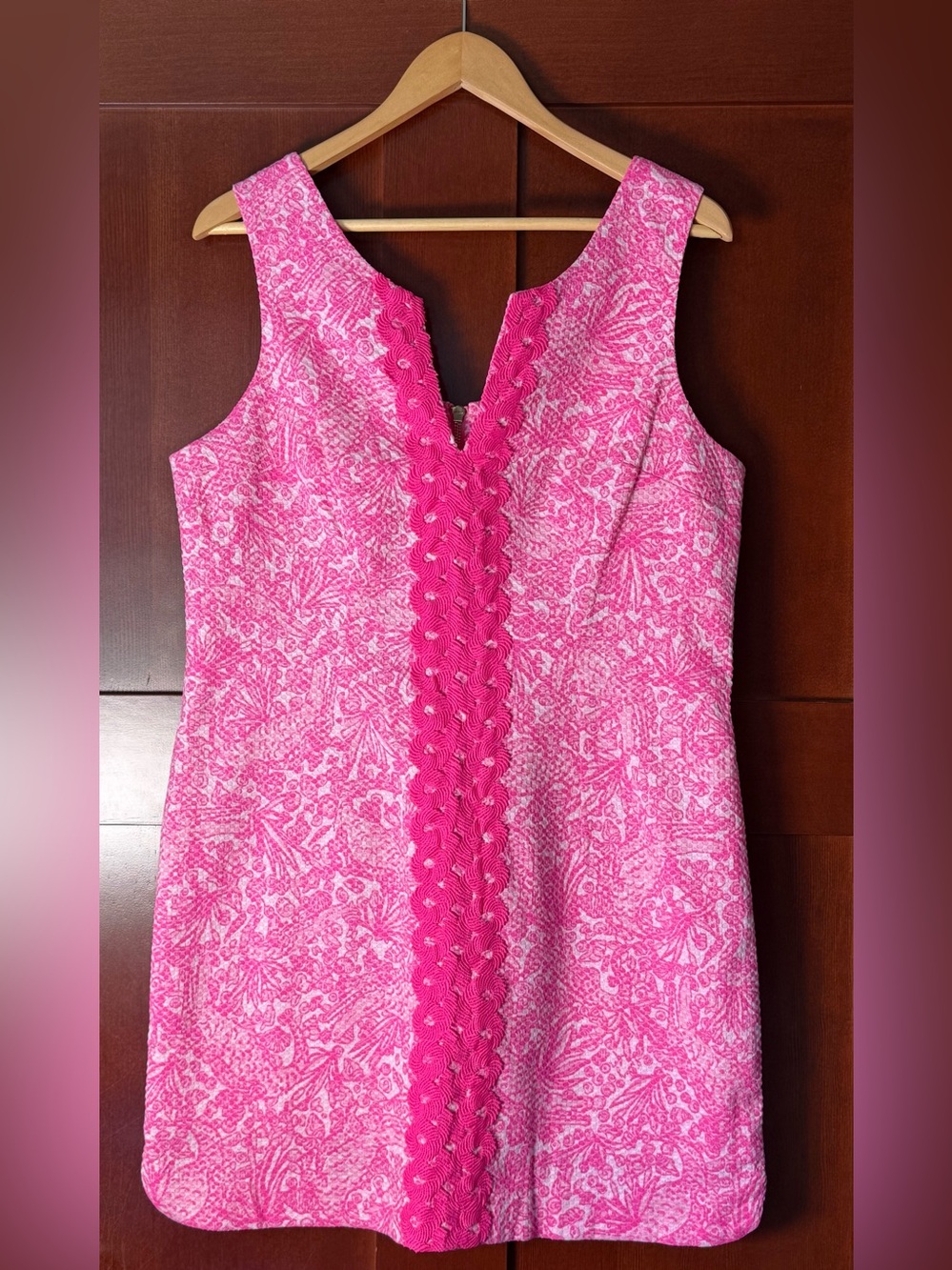 Lilly Pulitzer For Target See Ya Later Shift Dress Bright Pink Size 14